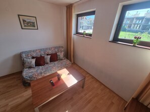 Apartment, 1 Bedroom, Balcony, Mountain View | Living room - 1 Bright Two Floor Apartment (Bansko)