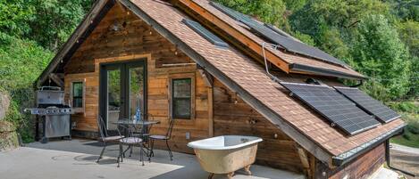 屋外ダイニングエリア