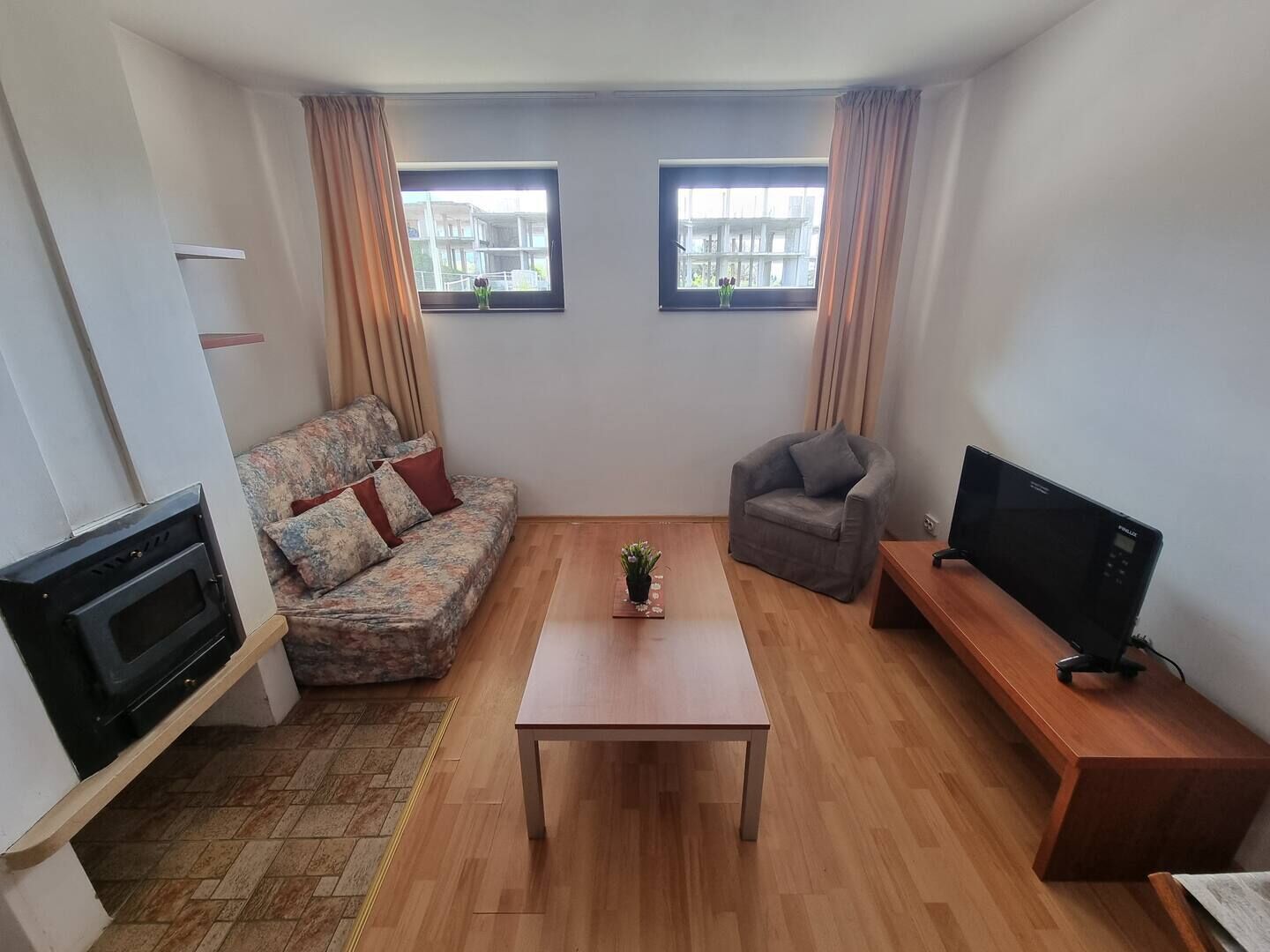 Apartment, 1 Bedroom, Balcony, Mountain View | Living room
