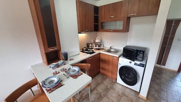 Apartment, 1 Bedroom, Balcony, Mountain View | Private kitchen