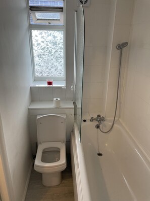 Apartment | Bathroom | Shower, hair dryer, towels