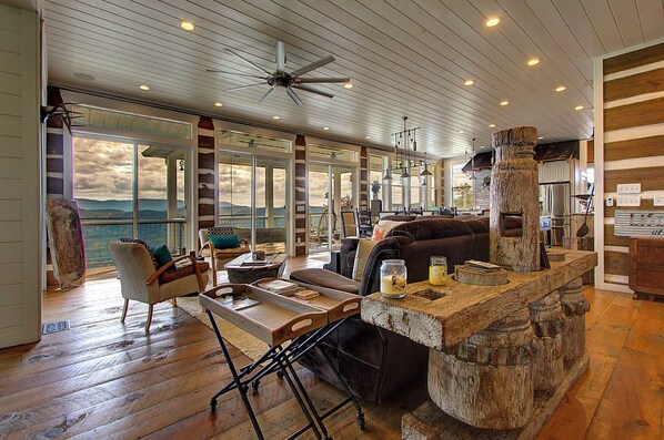 Fireplace - 6BD, 5 Bath - Mountaintop Mansion in the Sky (Tellico Plains)