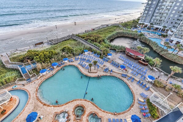 Indoor pool, outdoor pool