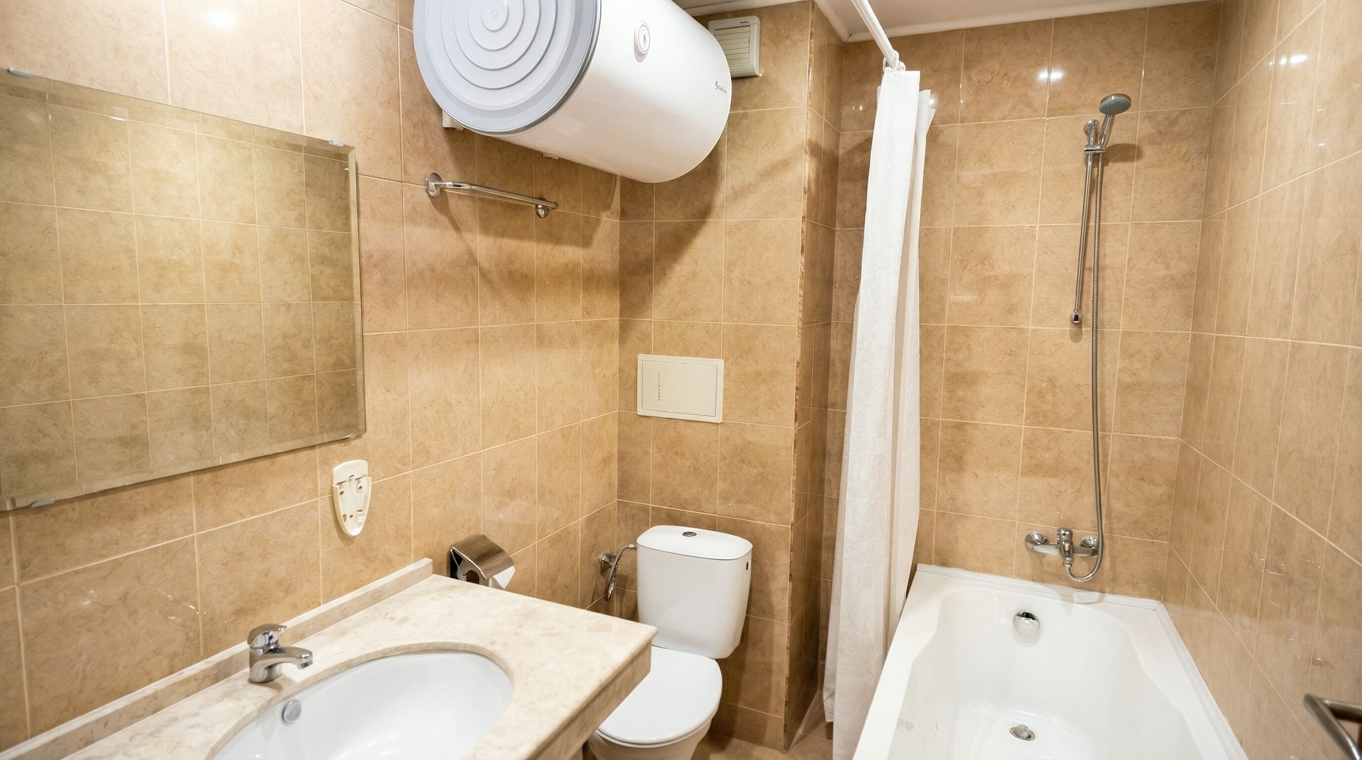 Appartement, 1 chambre, accessible aux personnes à mobilité réduite, balcon | Salle de bain