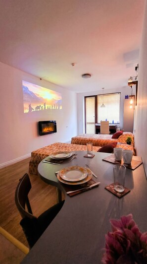 Apartment, 1 Bedroom, Accessible, Balcony | Living room - Mountain Paradise 2 - Quiet Cosy Studio - Balcony, Wifi (Bansko)