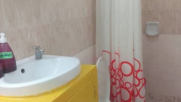 Serviettes fournies, savon, shampoing, papier toilette