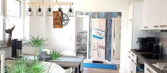Meerbüsum * App.1a * near lagoon * terrace & barbecue * suitable for allergy sufferers, 2 bedrooms