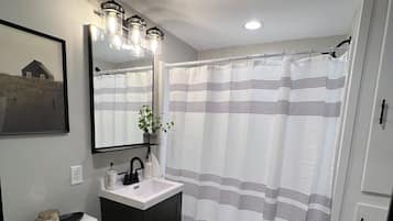 Towels, soap, shampoo