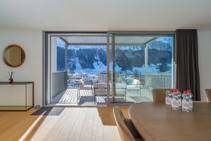 Luxury Apartment, 4 Bedrooms, Mountain View | Living area - Swiss Hotel Apartments - Engelberg (Engelberg)