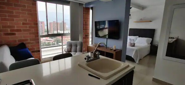 Apartment | 1 bedroom, free WiFi, bed sheets - One Bed Apartment With Amazing Views of Medellin (Medellín)