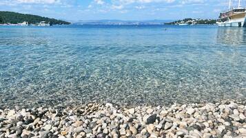 Beach nearby, sun-loungers