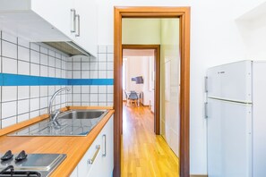 Fridge, oven, stovetop, toaster