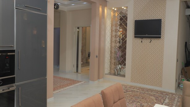 Business Apartment | Private kitchen | Full-size fridge, microwave, oven, dishwasher - Lotus Appartaments Dushanbe (Dushanbe)