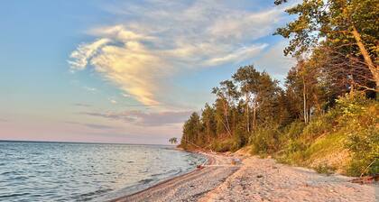 125 ft of Private BEACHFRONT with large, secluded yard & spectacular views!