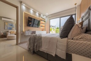 2 bedrooms, desk, soundproofing, iron/ironing board