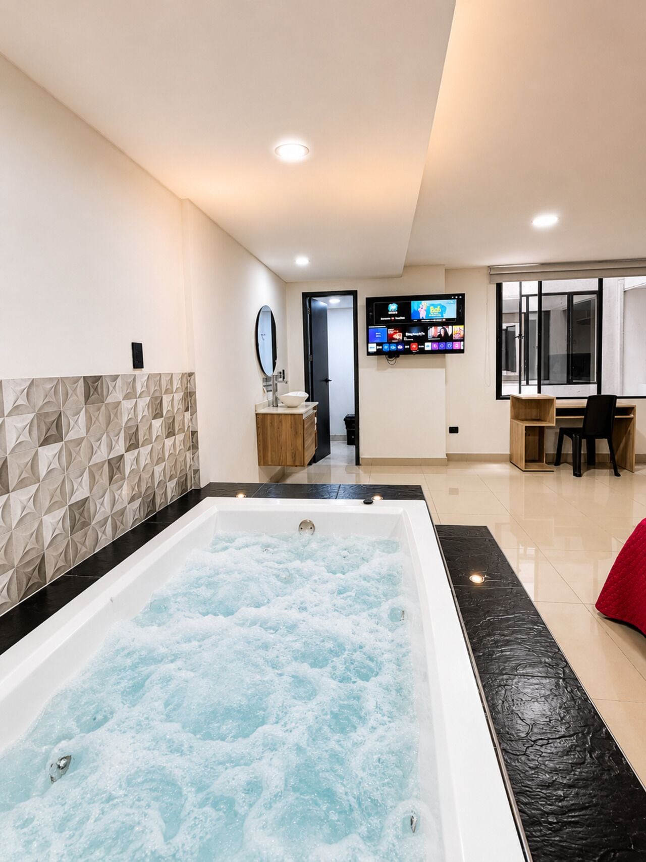 Deluxe Room, Hot Tub | Private spa tub