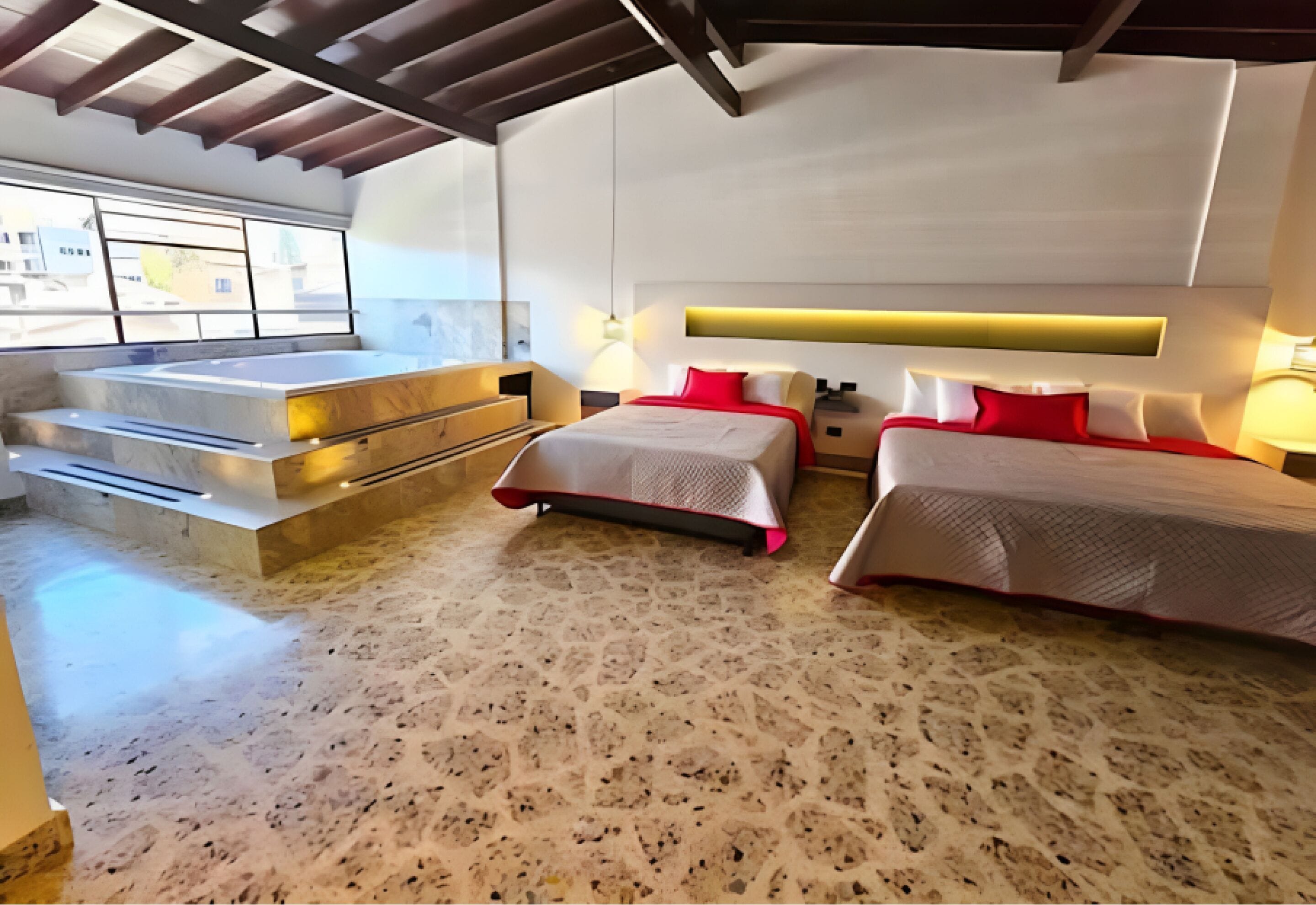 أغطية فراش متميزة وألحفة محشوة بالريش وميني بار وبديكورات فريدة لكل غرفة