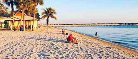 Sun loungers, beach towels