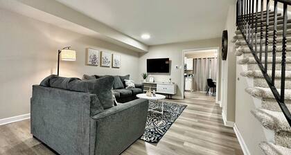 Modern Townhome w/ Balcony • Walk to FUSE Stadium