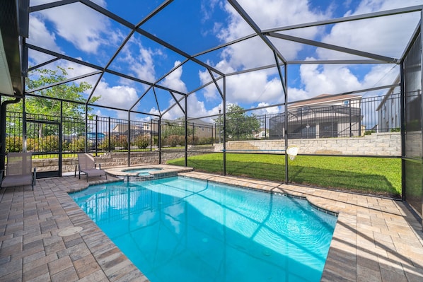 A heated pool