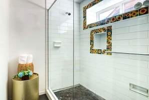 Shower, hair dryer