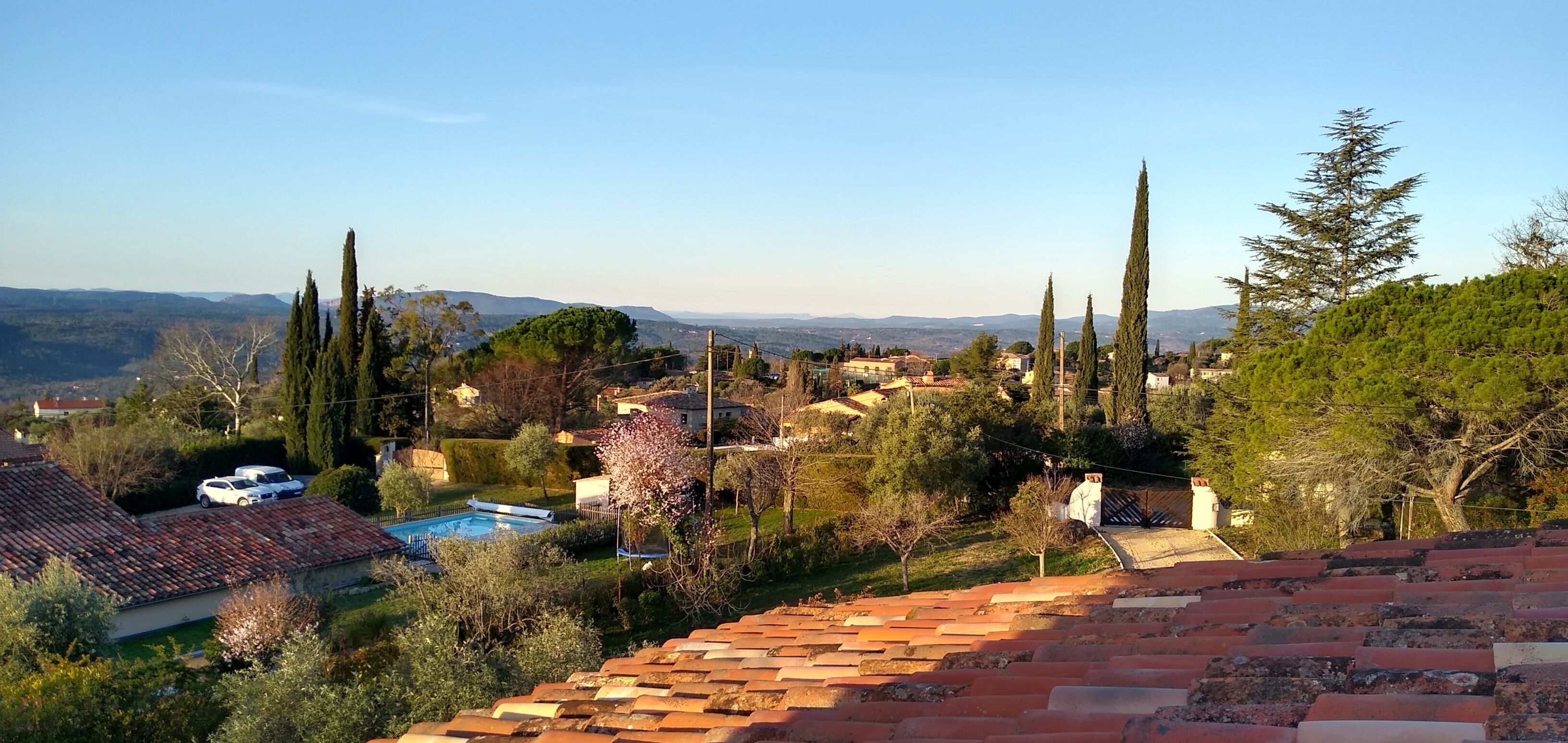 View looking south-west from turret room
