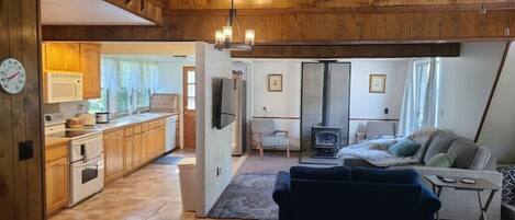 TV connectée, cheminée