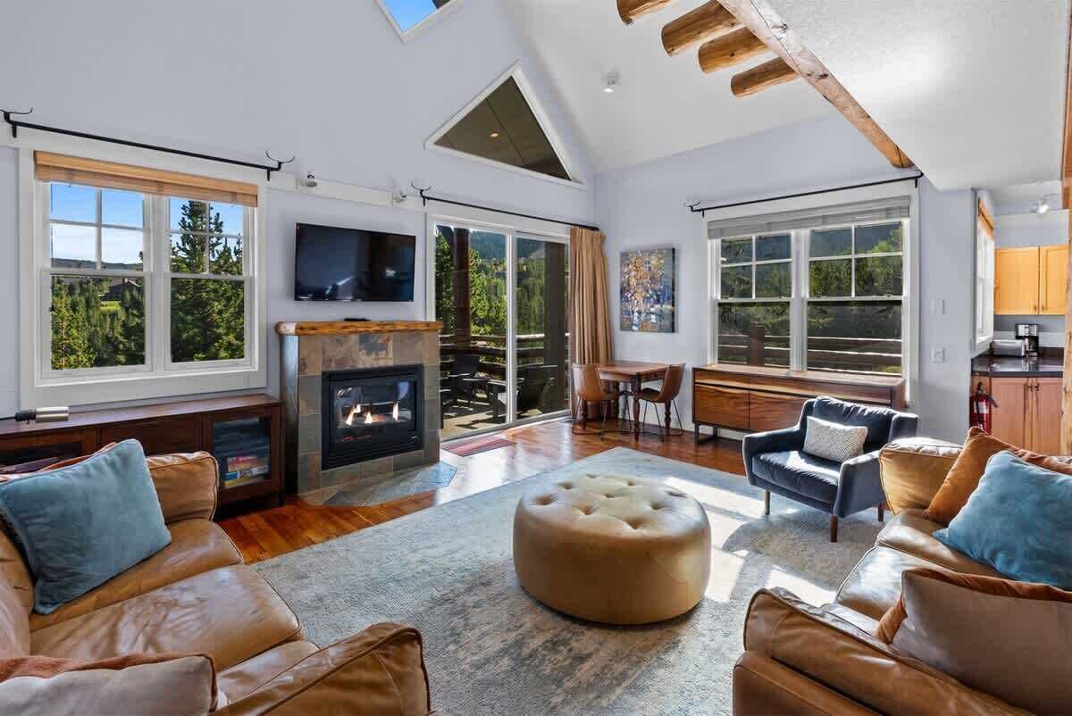 Televisor, llar de foc i oficines 