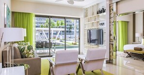 Een smart-tv en videogames