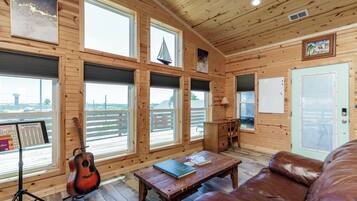 65-inch flat-screen TV with digital channels