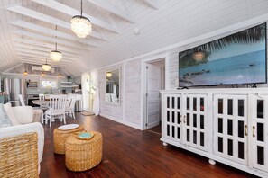 Cottage, Multiple Beds, Patio, Garden View | Living area - Sunkissed Cottage (Port Aransas)