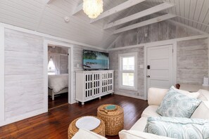 Cottage, Multiple Beds, Patio, Garden View | Living area | TV - Sunkissed Cottage (Port Aransas)