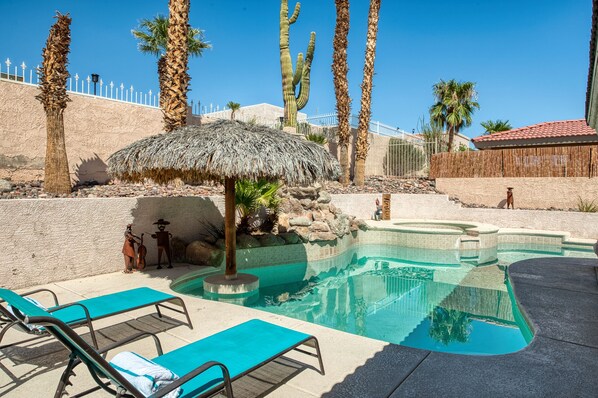 A heated pool