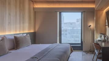Caja fuerte y ropa de cama