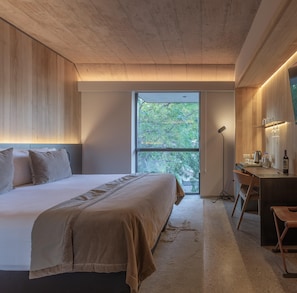 1 chambre, coffre-fort, literie fournie