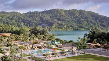 3 outdoor pools