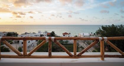 Apt in Chicxulub near to Beach