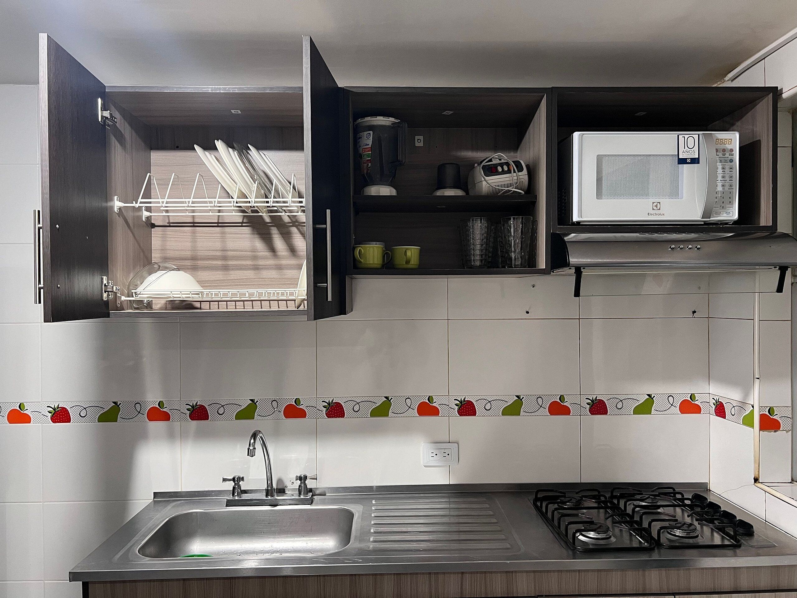 Apartment | Private kitchen | Mini-fridge, microwave, griddle