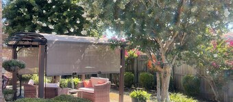 3 bedrooms, 2 full bath, dining room, great room, den, beautiful outdoor patio. 