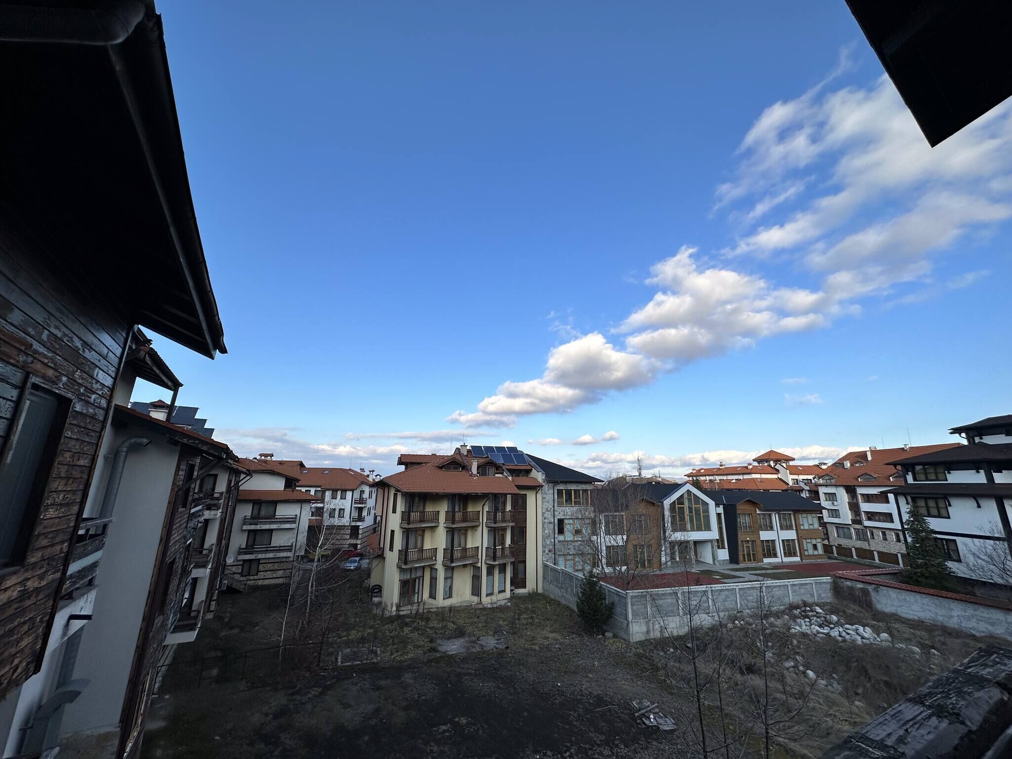 Blick von der Unterkunft