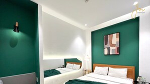 ห้องเบสิกดับเบิล | โต๊ะทำงาน, Wi-Fi ฟรี, ผ้าปูที่นอน