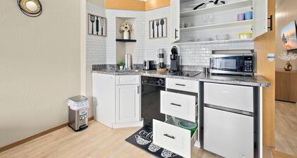 Charming, Quiet Condo in European Village with Balcony, near Beach