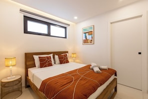 2 bedrooms, in-room safe, iron/ironing board, WiFi