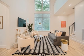 TV, fireplace - 26- New! Modern Home- The Music City Collection (Berry Hill)
