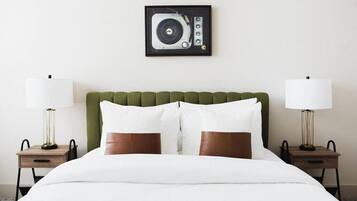 1 slaapkamer, een strijkplank/strijkijzer, gratis wifi, beddengoed