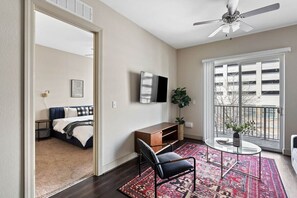 1 bedroom, iron/ironing board, free WiFi, bed sheets - Cozy 1BR Retreat | Steps from Montgomery Arts (Montgomery)