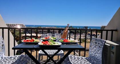 Cozy Studio Heliopolis H Int. Naturist Village Sea view