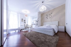 Design studio (1 Bedroom) | 1 slaapkamer, een strijkplank/strijkijzer, babybedden (toeslag)