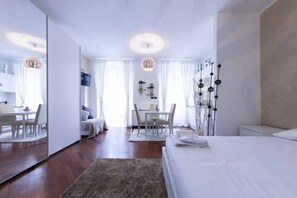 设计开间 (1 Bedroom) | 1 多间卧室、熨斗/熨衣板、婴儿床、免费 WiFi