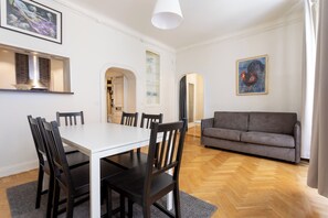 Apartment, 2 Bedrooms | Living area | 40-inch TV with cable channels - ApartDirect Gamla Stan III (Stockholm)